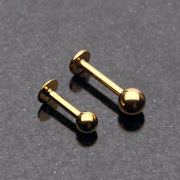 Detail View 1 of Gold Plated Basic Steel Labret